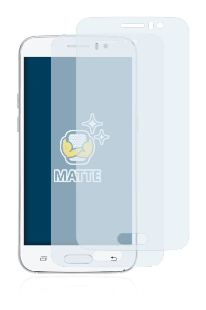 Imagen del dispositivo Jiake M6 con una amplia variedad de protectores de pantalla.