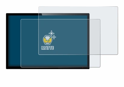 Imagen del dispositivo con una amplia variedad de protectores de pantalla.