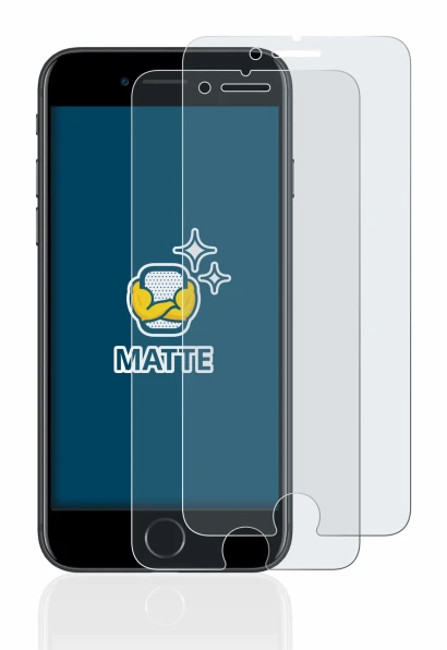 Imagen del dispositivo Apple iPhone 7 con una amplia variedad de protectores de pantalla.