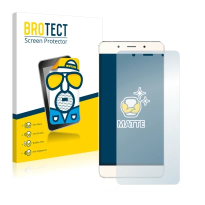 Parte frontal de un envase de producto con el logotipo de la marca BROTECT. Al lado se muestra el dispositivo Hisense C1 con s