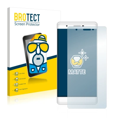 Parte frontal de un envase de producto con el logotipo de la marca BROTECT. Al lado se muestra el dispositivo Phicomm Passion
