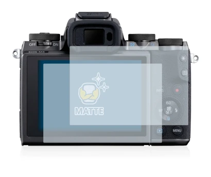 Imagen del dispositivo Canon EOS M5 con una amplia variedad de protectores de pantalla.