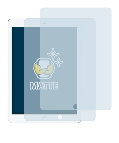 Imagen del dispositivo Apple iPad 9.7 2017 (5a. Gen.) con una amplia variedad de protectores de pantalla.