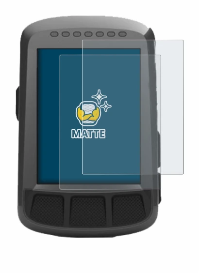Imagen del dispositivo Wahoo Elemnt Bolt GPS con una amplia variedad de protectores de pantalla.