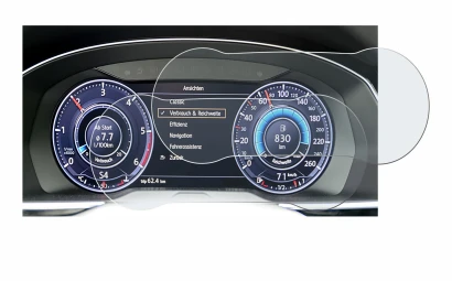 Imagen del dispositivo Volkswagen Tiguan 2017 Active Info Cockpit 12.3" con una amplia variedad de protectores de pantalla.