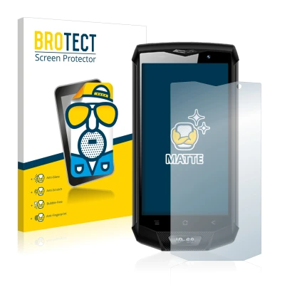 Parte frontal de un envase de producto con el logotipo de la marca BROTECT. Al lado se muestra el dispositivo Blackview BV8000