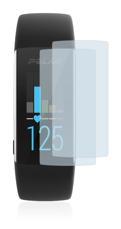 Imagen del dispositivo Polar A370 con una amplia variedad de protectores de pantalla.