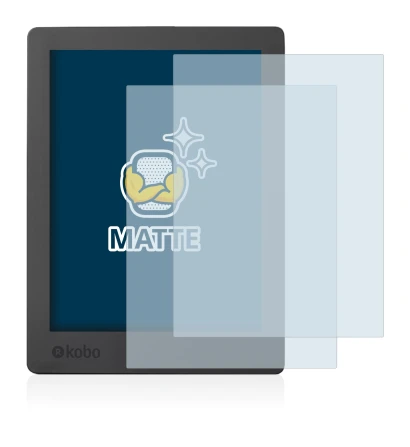 Imagen del dispositivo Kobo Aura H2O Edition 2 con una amplia variedad de protectores de pantalla.