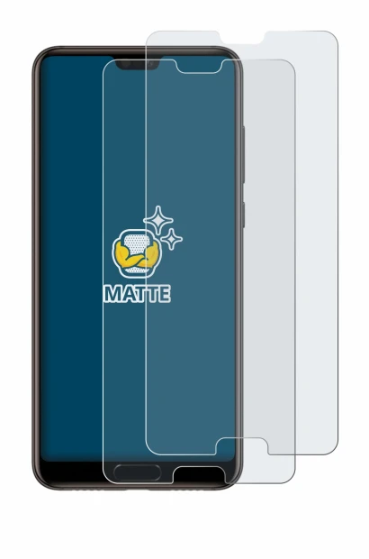 Imagen del dispositivo Huawei P20 con una amplia variedad de protectores de pantalla.