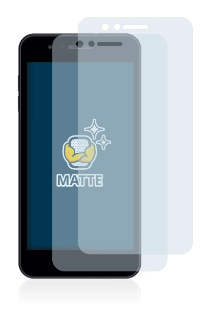 Imagen del dispositivo LG K9 con una amplia variedad de protectores de pantalla.