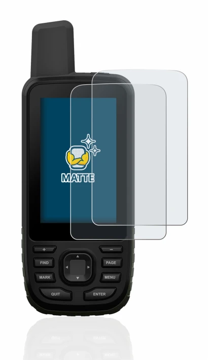 Imagen del dispositivo Garmin GPSMAP 66s con una amplia variedad de protectores de pantalla.