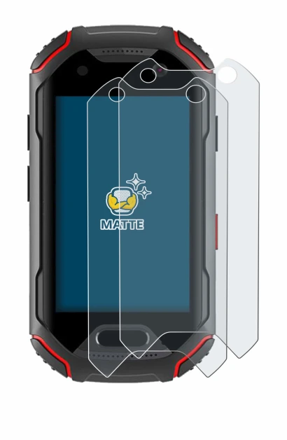 Imagen del dispositivo Unihertz Atom con una amplia variedad de protectores de pantalla.