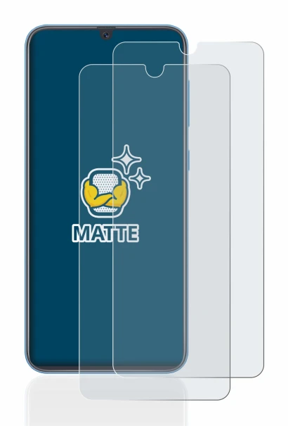 Imagen del dispositivo Samsung Galaxy A40 con una amplia variedad de protectores de pantalla.