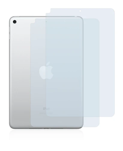 Imagen del dispositivo Apple iPad Mini 5 2019 (Trasero, 5a Gen.) con una amplia variedad de protectores de pantalla.