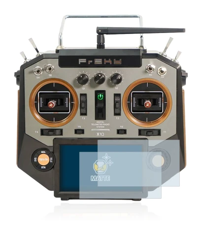 Imagen del dispositivo FrSky Horus X10 con una amplia variedad de protectores de pantalla.