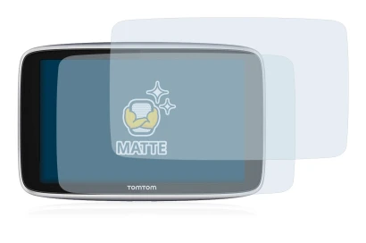 Imagen del dispositivo TomTom GO Premium (5") con una amplia variedad de protectores de pantalla.