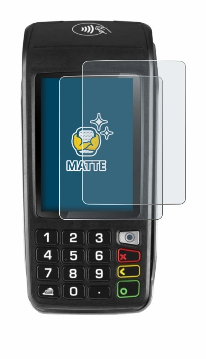 Imagen del dispositivo ingenico Move/5000 con una amplia variedad de protectores de pantalla.