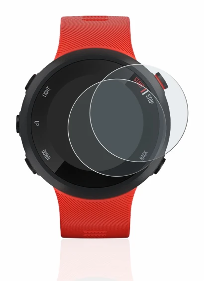 Imagen del dispositivo Garmin Forerunner 45 con una amplia variedad de protectores de pantalla.