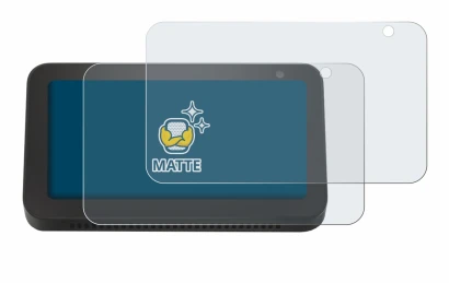 Imagen del dispositivo Amazon Echo Show 5 (2da Gen.) con una amplia variedad de protectores de pantalla.