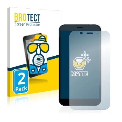 Parte frontal de un envase de producto con el logotipo de la marca BROTECT. Al lado se muestra el dispositivo Shiftphones Shif