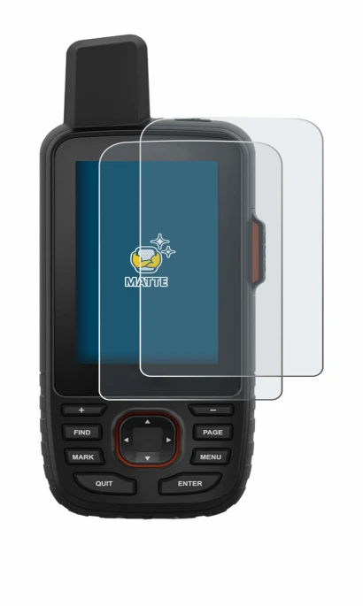 Imagen del dispositivo Garmin GPSMAP 66i con una amplia variedad de protectores de pantalla.