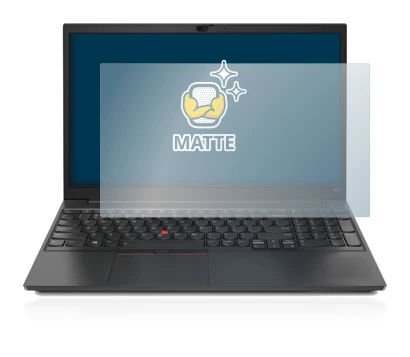 Imagen del dispositivo Lenovo ThinkPad E15 con una amplia variedad de protectores de pantalla.