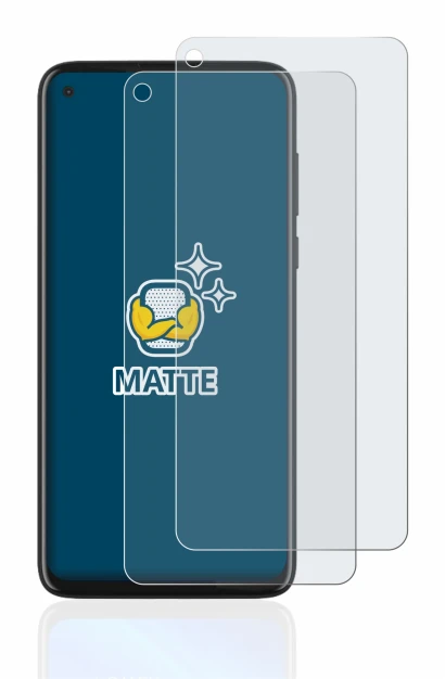 Imagen del dispositivo Motorola Moto G8 Power con una amplia variedad de protectores de pantalla.