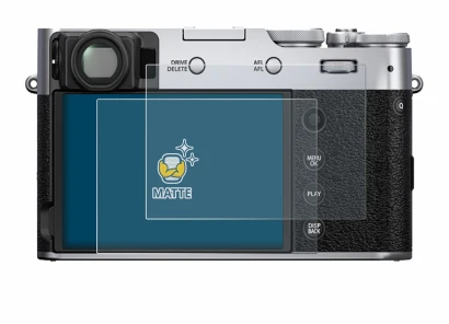 Imagen del dispositivo Fujifilm X100V con una amplia variedad de protectores de pantalla.