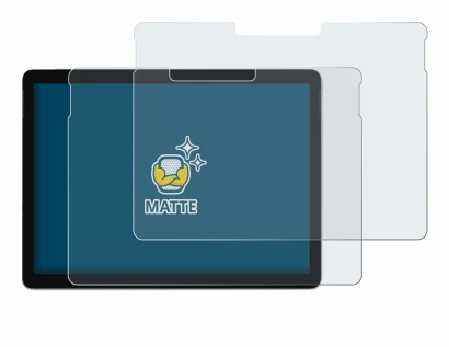 Imagen del dispositivo Microsoft Surface Go 2 10.5" con una amplia variedad de protectores de pantalla.