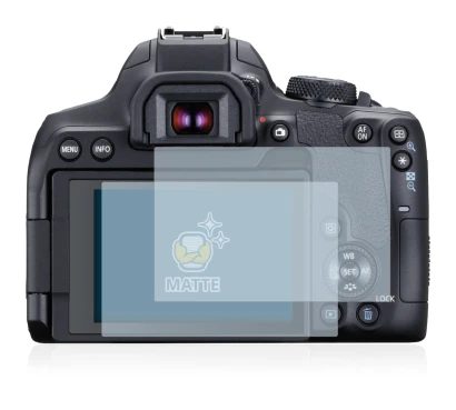 Imagen del dispositivo Canon EOS 850D con una amplia variedad de protectores de pantalla.
