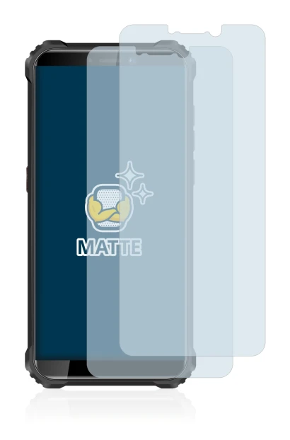 Imagen del dispositivo Oukitel WP5 con una amplia variedad de protectores de pantalla.