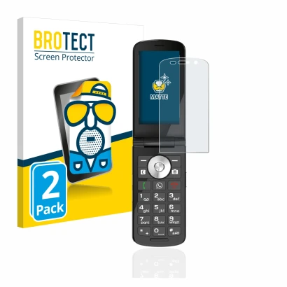 Parte frontal de un envase de producto con el logotipo de la marca BROTECT. Al lado se muestra el dispositivo Emporia TOUCHsma