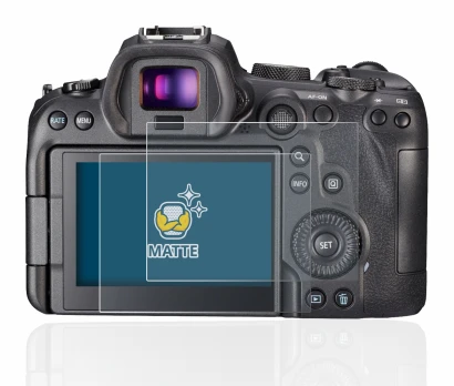 Imagen del dispositivo Canon EOS R6 con una amplia variedad de protectores de pantalla.