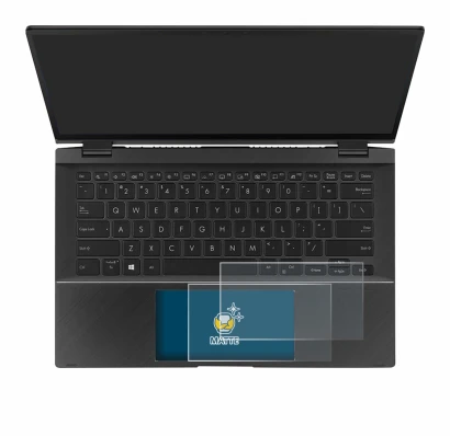 Imagen del dispositivo ASUS ZenBook Flip 14 UX463FA (Touch Trackpad) con una amplia variedad de protectores de pantalla.