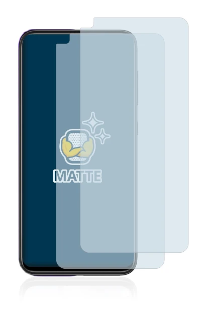Imagen del dispositivo Oukitel C21 con una amplia variedad de protectores de pantalla.