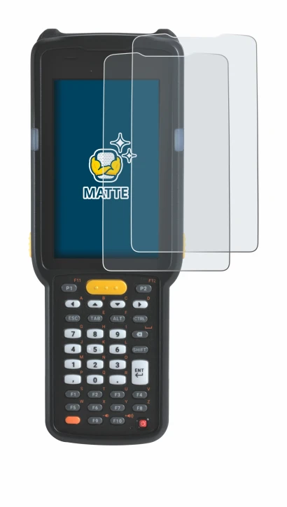 Imagen del dispositivo Zebra MC330L con una amplia variedad de protectores de pantalla.