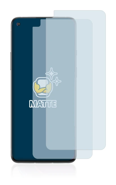 Imagen del dispositivo OnePlus 8T Plus con una amplia variedad de protectores de pantalla.