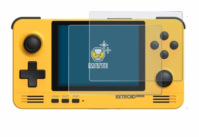 Imagen del dispositivo Retroid Pocket 2 con una amplia variedad de protectores de pantalla.