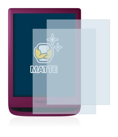 Imagen del dispositivo PocketBook Touch Lux 5 con una amplia variedad de protectores de pantalla.