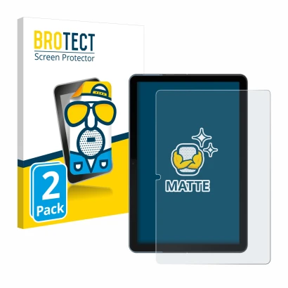 Parte frontal de un envase de producto con el logotipo de la marca BROTECT. Al lado se muestra el dispositivo Lenovo IdeaPad D