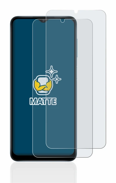 Imagen del dispositivo Samsung Galaxy A12 con una amplia variedad de protectores de pantalla.