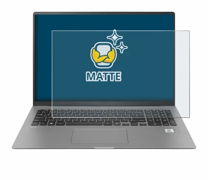 Imagen del dispositivo LG gram 17'' 2021 con una amplia variedad de protectores de pantalla.