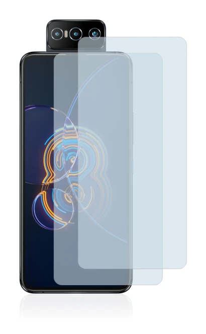 Imagen del dispositivo ASUS ZenFone 8 Flip con una amplia variedad de protectores de pantalla.