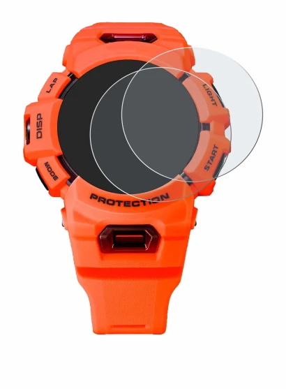 Imagen del dispositivo Casio G-Shock GBA-900 con una amplia variedad de protectores de pantalla.