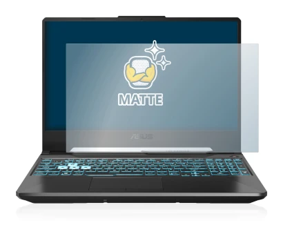 Imagen del dispositivo ASUS TUF Gaming A15 con una amplia variedad de protectores de pantalla.