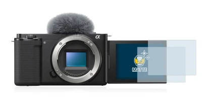 Imagen del dispositivo Sony Alpha ZV-E10 con una amplia variedad de protectores de pantalla.