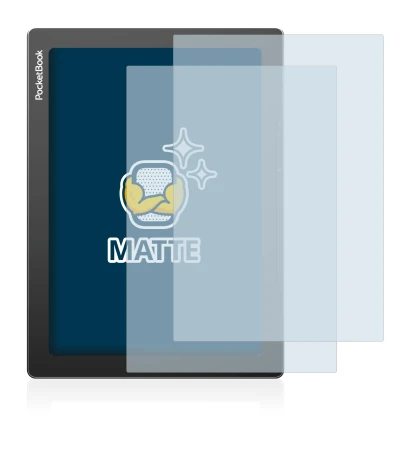 Imagen del dispositivo PocketBook InkPad Lite con una amplia variedad de protectores de pantalla.