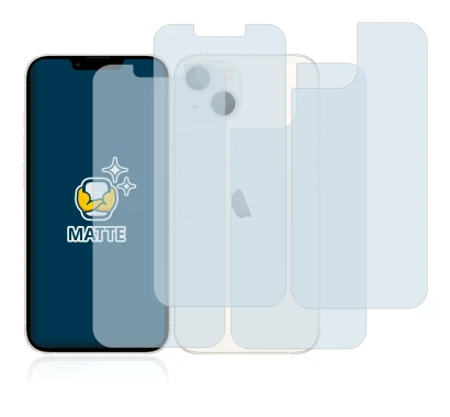 Imagen del dispositivo Apple iPhone 13 (Frontal+Trasero) con una amplia variedad de protectores de pantalla.