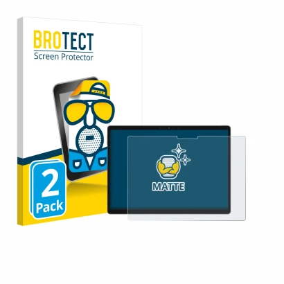 Parte frontal de un envase de producto con el logotipo de la marca BROTECT. Al lado se muestra el dispositivo Dell Latitude 73