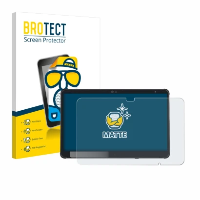 Parte frontal de un envase de producto con el logotipo de la marca BROTECT. Al lado se muestra el dispositivo Fujitsu Stylisti